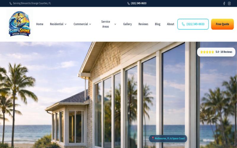 Surf N Shine website